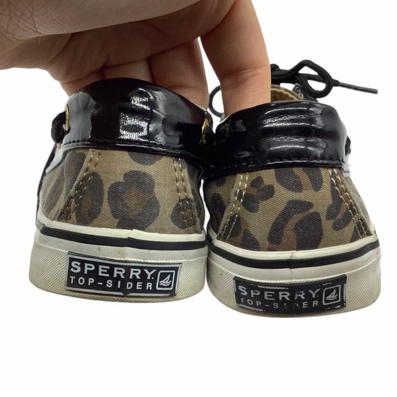 Sperry Women Size 7 Top-Sider Slip On Leopard Animal Print Loafers Shoes - Picture 3 of 5